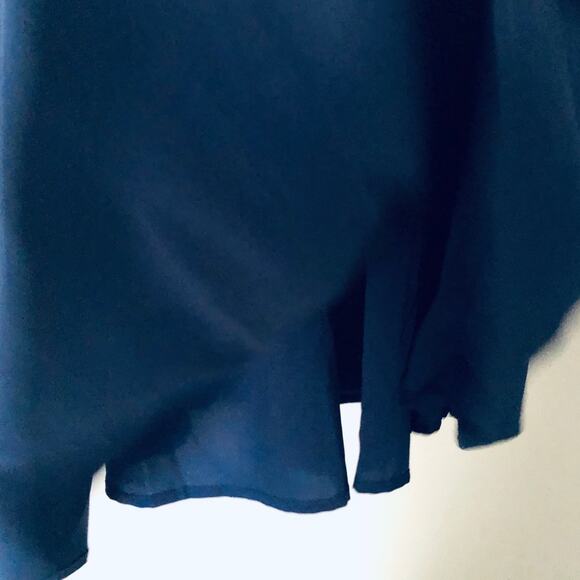 Modcloth Women's XS Fervour V-Neck 'Triumphantly' Blue Cocktail Dress VTG Style - Picture 6 of 12